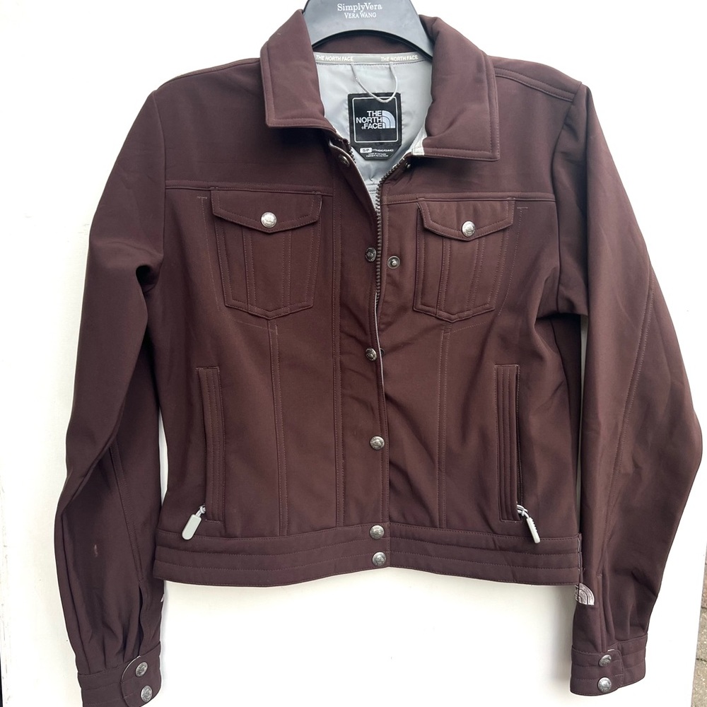 The North face anshu brown jacket s small wind water resistant
